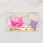 Carte De Visite Lotus Yoga Bokeh professionnel (Devant)