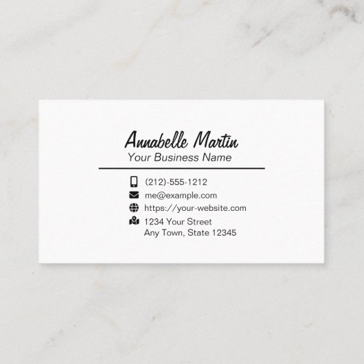 Carte De Visite Loup d'art pop coloré (Dos)