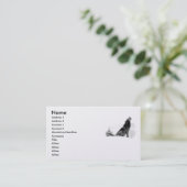 Carte De Visite Loup de bois de construction d'Alaska (Debout devant)