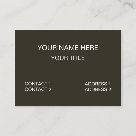 Carte De Visite Loup gris (Dos)