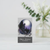 Carte De Visite Loup hurlant (Debout devant)
