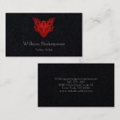 Carte De Visite Loup principal tribal de logo (Devant / Derrière)