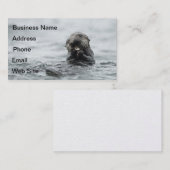 Carte De Visite Loupe de mer adorable (Devant / Derrière)