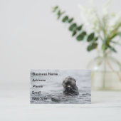 Carte De Visite Loupe de mer adorable (Debout devant)