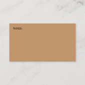 Carte de visite lourd d'équipement (Dos)