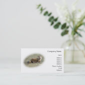 Carte De Visite Loutre mignonne de bébé baîllant (Debout devant)
