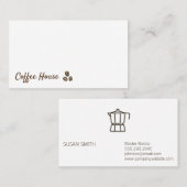 Carte De Visite Louveur de café (Devant / Derrière)