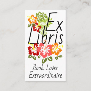 Carte De Visite Louveur du livre d'Hibiscus coloré
