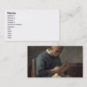 Carte De Visite L'ouvrière couturière (Devant / Derrière)
