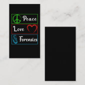 Carte De Visite Love criminalistique Enquêteur ADN (Devant / Derrière)