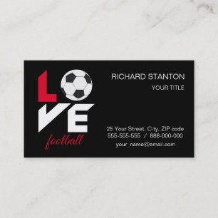 Carte De Visite Love football