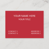 Carte De Visite Love Hearts Star Stripes (Dos)