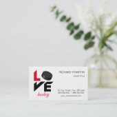 Carte De Visite Love hockey (Debout devant)
