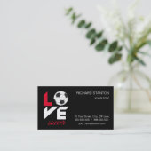 Carte De Visite Love soccer (Debout devant)