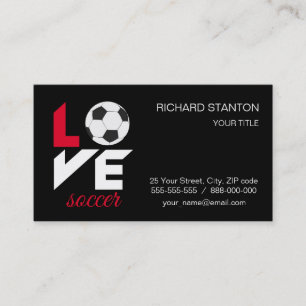 Carte De Visite Love soccer