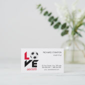 Carte De Visite Love soccer (Debout devant)