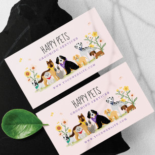 Carte De Visite Loveable Happy Pet Famille Animaux de compagnie, G