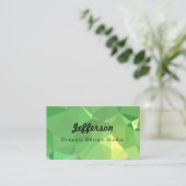 Carte De Visite LoveGeo Conception géométrique Abstraite - Citron (Debout devant)