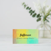 Carte De Visite LoveGeo Conception géométrique Abstraite - Coeur a (Debout devant)