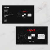Carte De Visite LOVELsTzy Planet (Devant / Derrière)