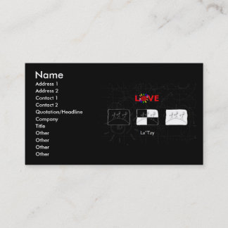 Carte De Visite LOVELsTzy Planet