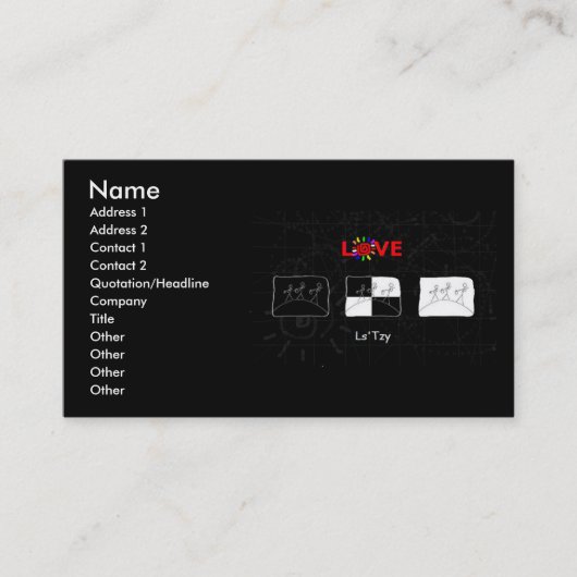 Carte De Visite LOVELsTzy Planet (Devant)