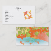 Carte De Visite Lovely Koi (Devant / Derrière)