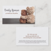 Carte De Visite Lovely Teddy Bear Babysitting & Child Care Card (Devant / Derrière)