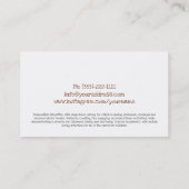 Carte De Visite Lovely Teddy Bear Babysitting & Child Care Card (Dos)