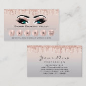 Carte De Visite Loyalialité 6 maquillage Esthétique Eyelash gris b (Devant / Derrière)