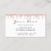 Carte De Visite Loyaliauté 6 Esthétique MAKEUP Rose Lash de coeur  (Dos)