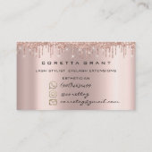 Carte De Visite Loyalité 6 Maquillage Esthétique Eyelash Rose Soci (Dos)