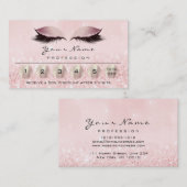 Carte De Visite Loyalité 6 Maquillage Eyebrow Eyes Lashes Rose Or (Devant / Derrière)