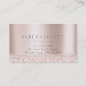 Carte De Visite Loyalité 6 sourcils Roses Parties scintillant d'en (Dos)