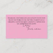 Carte De Visite Loyalty Business Card (Dos)