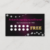 Carte De Visite Loyalty Card - Rewards Card Paparazzi Consultant (Dos)