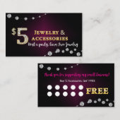 Carte De Visite Loyalty Card - Rewards Card Paparazzi Consultant (Devant / Derrière)