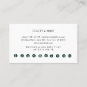 Carte De Visite Loyauté 10 clous Lashes Beauté (Dos)