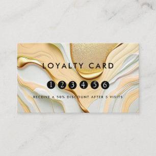 Carte De Visite Loyauté 5 clous Lashes Beauté Parties scintillant
