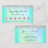 Carte De Visite Loyauté 6 maquillage Esthétique Eyelash Diamond Mi (Devant / Derrière)