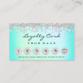 Carte De Visite Loyauté 6 maquillage Esthétique Eyelash Diamond Mi (Devant)