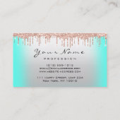 Carte De Visite Loyauté 6 maquillage Esthétique Eyelash Rose Mint (Dos)