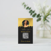 Carte De Visite Loyauté à rabais pour petites entreprises Code QR  (Debout devant)