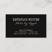 Carte De Visite Loyauté du pinceau léopard or rose (Dos)