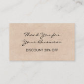 Carte De Visite Loyauté remise (Devant)