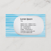 Carte De Visite Lozenge 3d - Bleu ondulé (Dos)