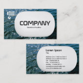 Carte De Visite Lozenge 3d - Eau pétillante 01 (Devant / Derrière)