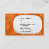 Carte De Visite Lozenge 3d - Fleurs - Orange (Dos)