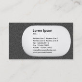 Carte De Visite Lozenge 3d - Gris foncé texturé (Dos)