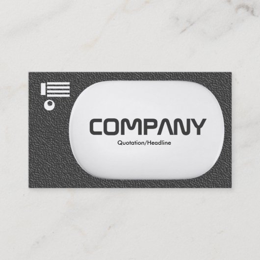 Carte De Visite Lozenge 3d - Gris foncé texturé (Devant)